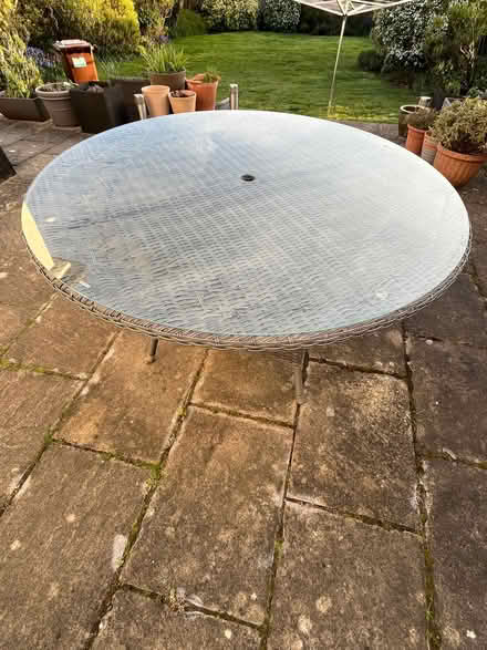 Photo of free Glass topped garden table (The Cedars Estate WD3) #2