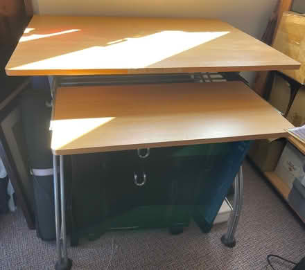 Photo of free Single desk with pull out shelf (Goldthorn Hill WV2) #1