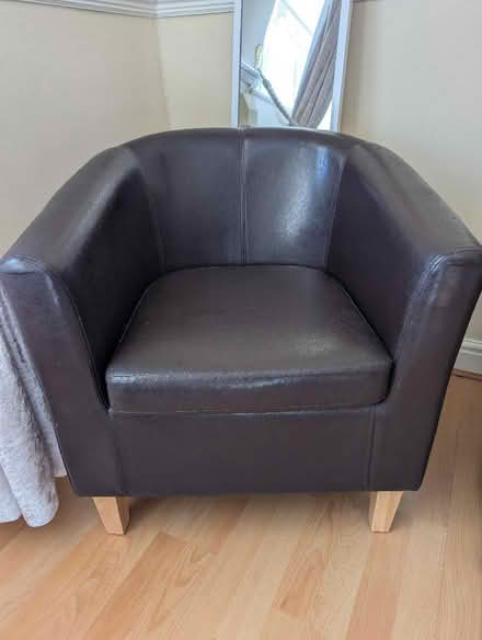 Photo of free Dark Brown Tub Chair (Mile House TS19) #1