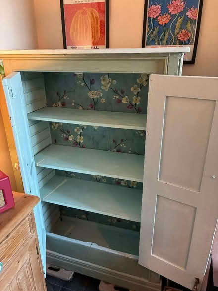 Photo of free French farmhouse style wooden cupboard (Belper DE56) #2