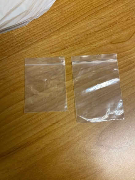 Photo of free Small clear plastic zipper bags (Skokie) #1