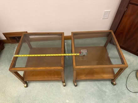 Photo of free Pair of rolling end tables (Abington, near Library) #1