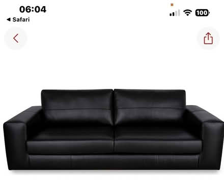 Photo of free Black sofa 3 seats new (Hounslow TW4) #1