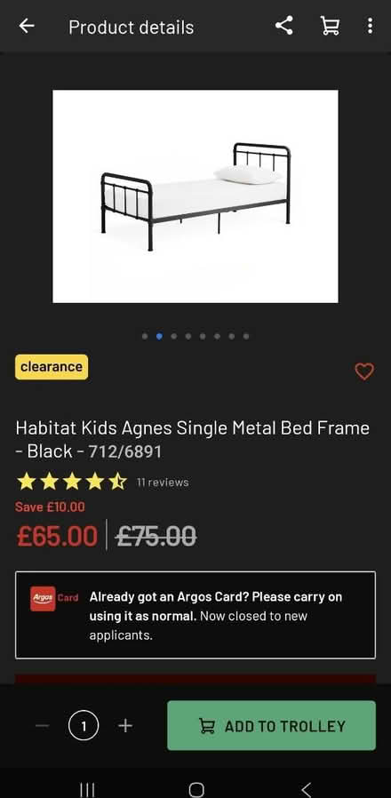 Photo of free Metal bed frame (single) (SS13 Pitsea) #1