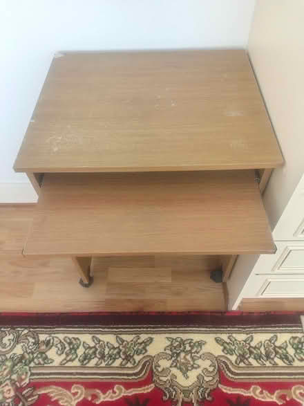 Photo of free Small desk or table with chair (TW7 4) #3