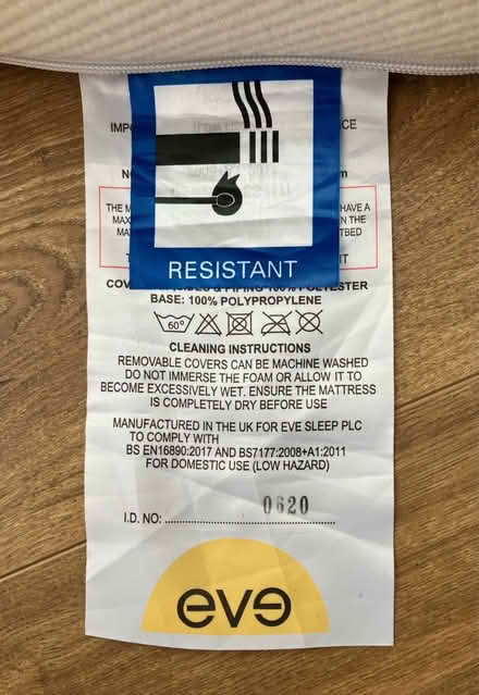 Photo of free Eve cot mattress 120 x 60cm (Hitchin SG4 7SN) #4