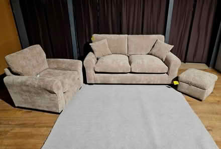 Photo of free 3 Seater Sofa, Armchair/Footstool (Westminster W1K) #3