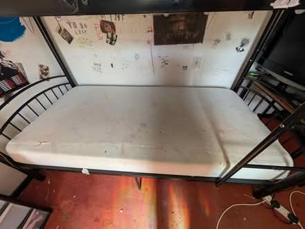 Photo of free Single black metal bunk beds (Wallasey CH44) #2