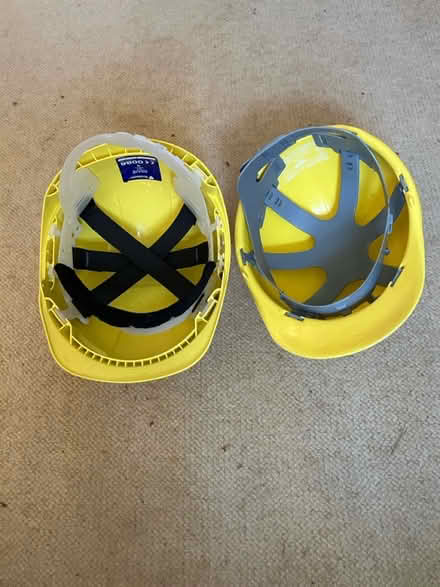 Photo of free 2 yellow hard hats (Near Moreton in Marsh) #2
