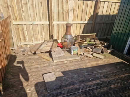 Photo of free Wood, metal and chimenea (G74) #2