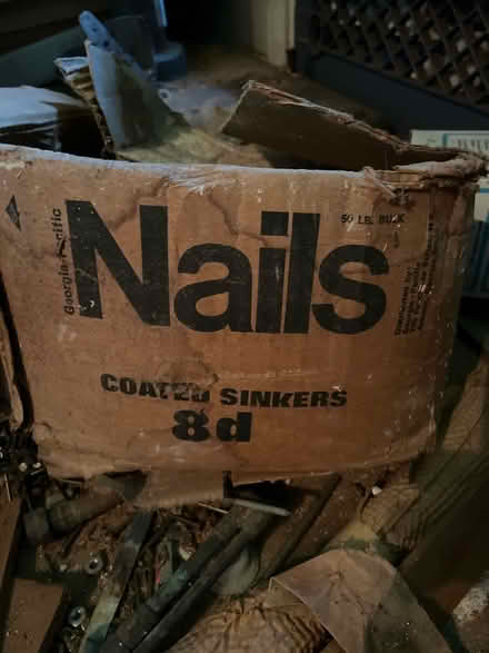 Photo of free Box of 8D nails coated sinkers (North Willow Glen , San Jose) #1