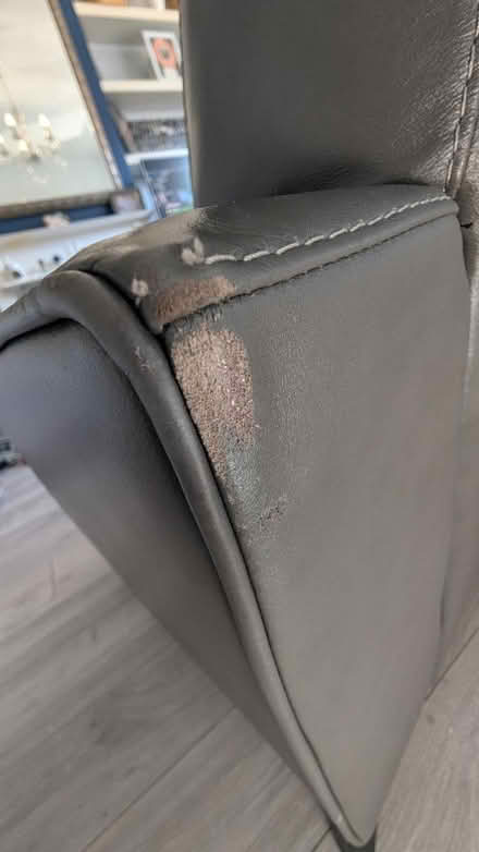 Photo of free 3 seater sofa leather style (East dulwich) #3