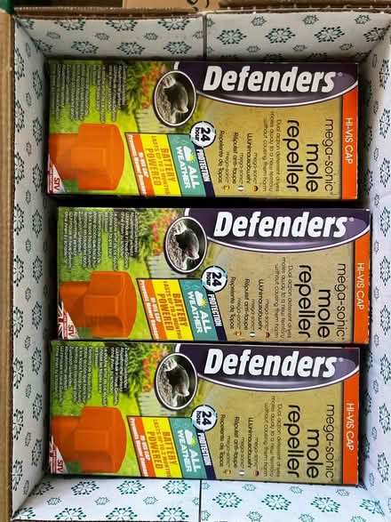 Photo of free 3 sonic mole deterrents (Ash Green GU12) #1