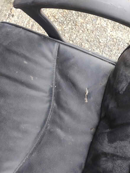 Photo of free Leather desk coffee swivel chair (Crowhurst road TN38) #3