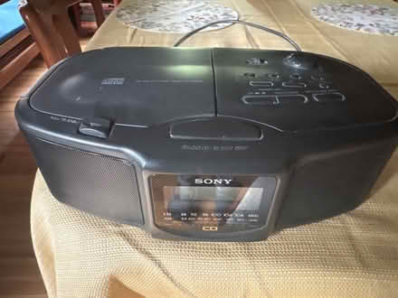 Photo of free Sony CD clock radio CD player (Lake Mohegan, NY) #1