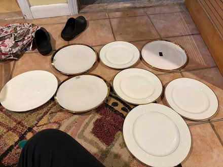 Photo of free Gold Rimmed dinnerware bundle (Somerville, MA) #1
