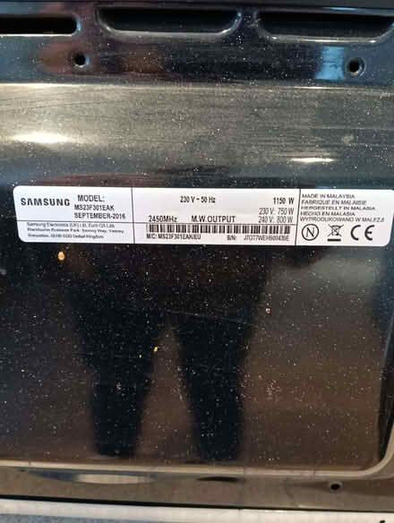 Photo of free Samsung Microwave (Napsbury AL2) #4