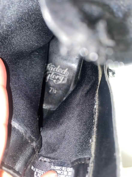 Photo of free Black sued booties 7 1/2 (Crumble cookie on w74th) #2