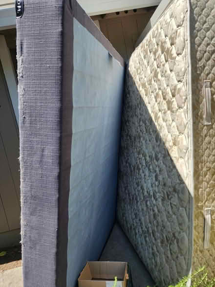 Photo of free Q mattress, box spring, frame (25A Oliva Novato) #1