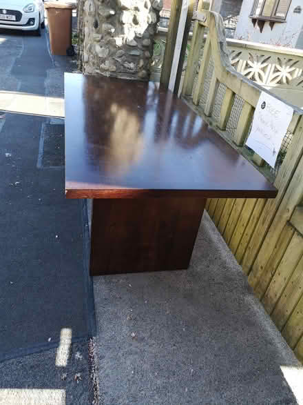 Photo of free Dining table solid wood (Isle of Walney LA14) #1