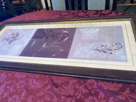 Photo of free 44 by 20” gold brown framed picture (Foothill Boulevard Cupertino) #1