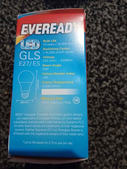 Photo of free Everyready LED 100w Screw Fitting Lightbulb (Barclay Hills BB11) #1