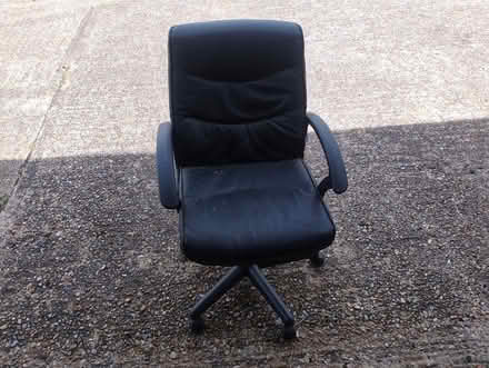 Photo of free Leather desk coffee swivel chair (Crowhurst road TN38) #1