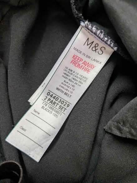 Photo of free Girls black school trousers age9-10 (M33) #2