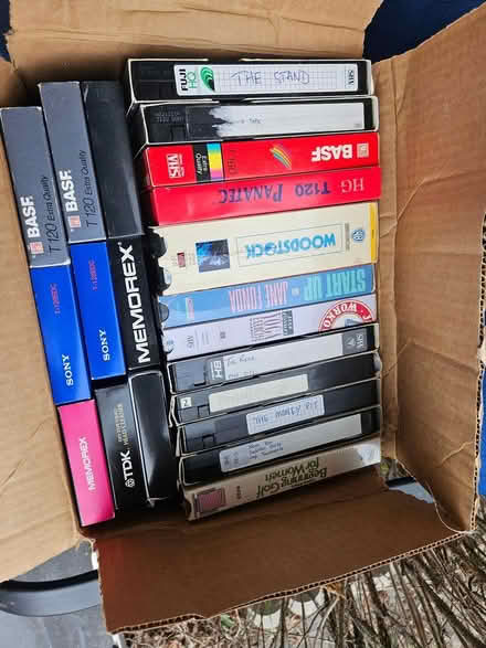 Photo of free Box of various VHS tapes (Near the experimental farm) #1