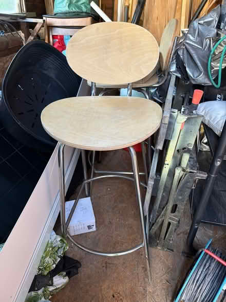 Photo of free 2 bar stools (Coxford SO16) #1