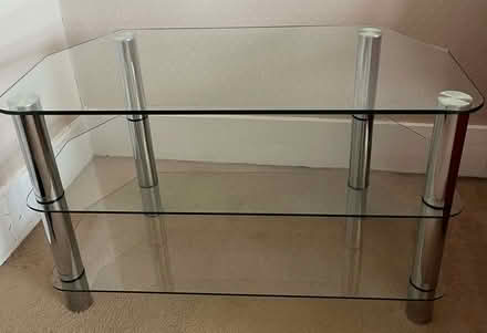 Photo of free Glass/Chrome TV stand (Eastbourne BN21) #2