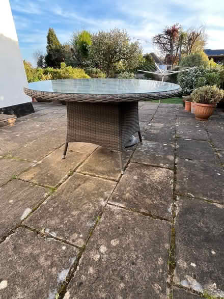 Photo of free Glass topped garden table (The Cedars Estate WD3) #3