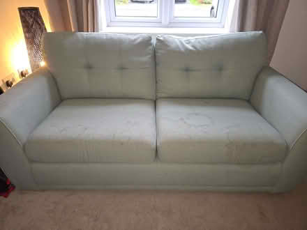 Photo of free 3 seater sofa - pale teal colour (Lostock Hall PR1) #2