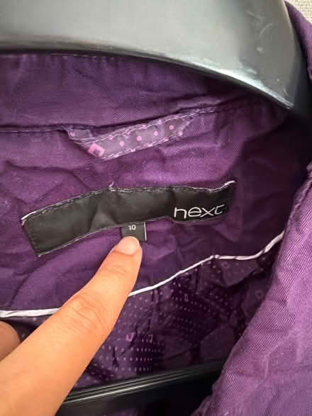 Photo of free Purple women coat (size 10) (North Road, Islington (N7 9)) #2