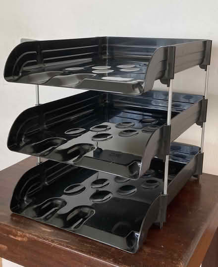 Photo of free Black 3- tier filing tray (GMV SE10) #1
