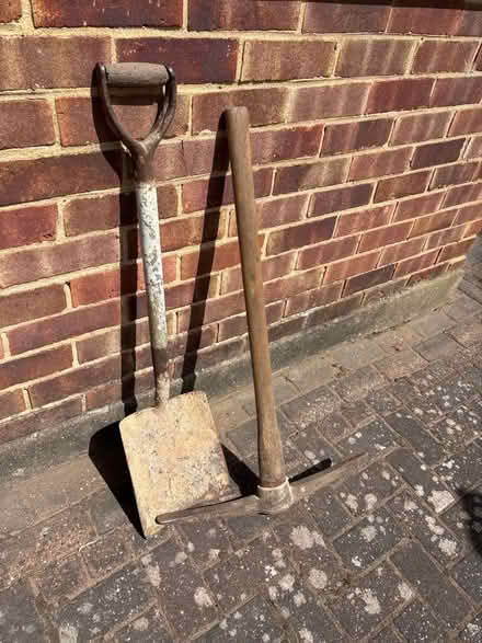 Photo of free pick-axe & shovel (Thames Ditton KT7) #1