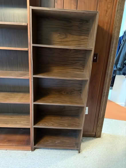 Photo of free Wooden bookshelf (West Roxbury) #1