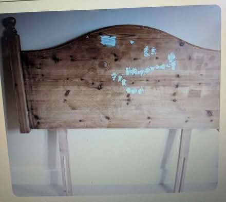 Photo of free Single Sturdy Pine Headboard ideal for upcycling project (Stonesfield OX29) #1