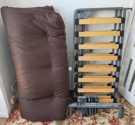 Photo of free Futon bed - metal frame with slats, disassembled (Sparkbrook B11) #1