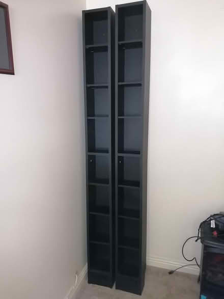 Photo of free Wooden DVD/CD storage shelf units (Rogerstone) #1