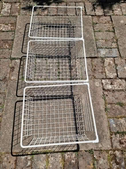 Photo of free 3 stackable wire baskets (Brenchley TN12) #3