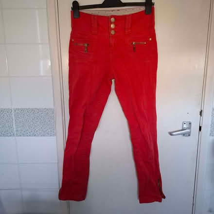 Photo of free Red skinny jeans size 8 (Emmbrook RG41) #1