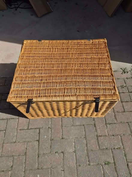 Photo of free Large wicker chest/hamper (Longbridge B31) #2