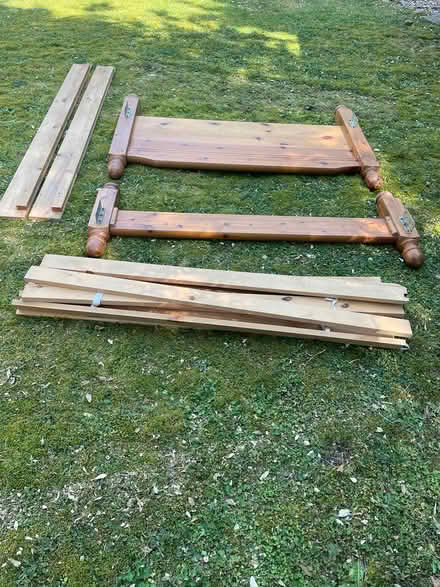 Photo of free Pine double bed (MK17 9BP) #1