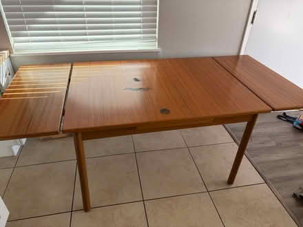 Photo of free Large, extendable wooden table (Piedmont Ave area) #2