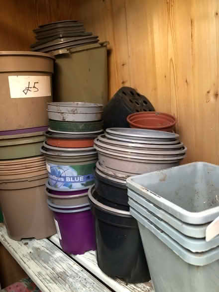 Photo of free plastic flower pots - around 50 (Sprowston NR7) #1