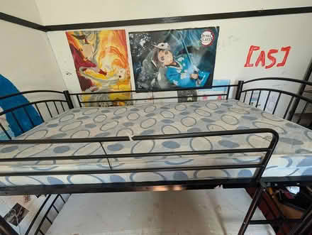Photo of free Single black metal bunk beds (Wallasey CH44) #4