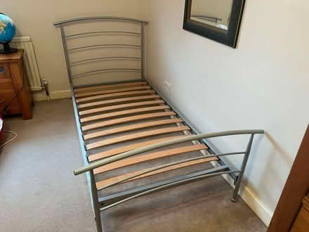 Photo of free Single Metal Bed Frame (New Malden KT3) #2