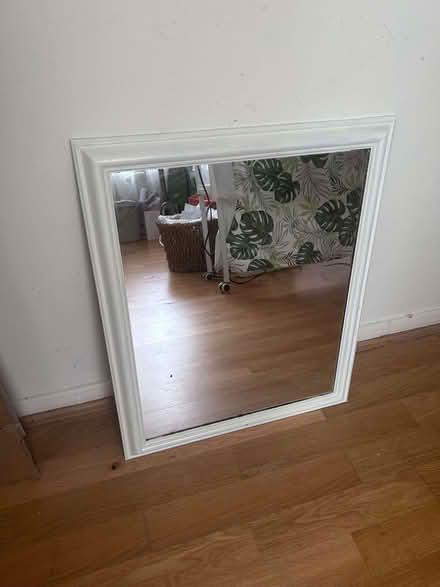 Photo of free Hand painted pine mirror with frame size 48 x 58 cm (Surbiton KT1) #1