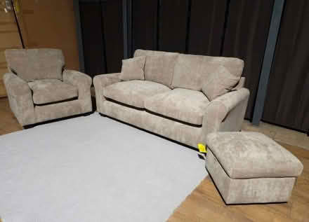 Photo of free 3 Seater Sofa, Armchair/Footstool (Westminster W1K) #4
